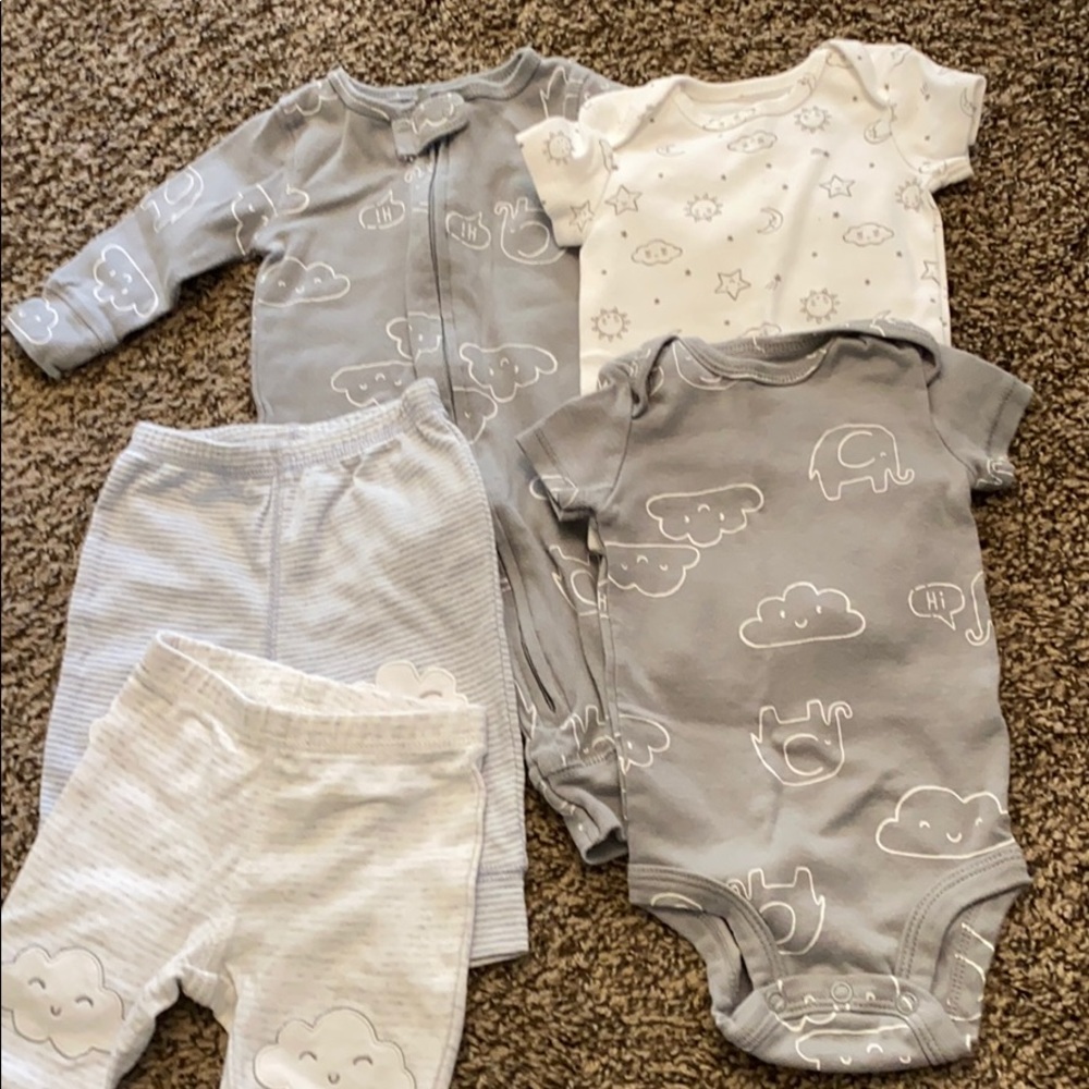 3 outfits for 3 month old